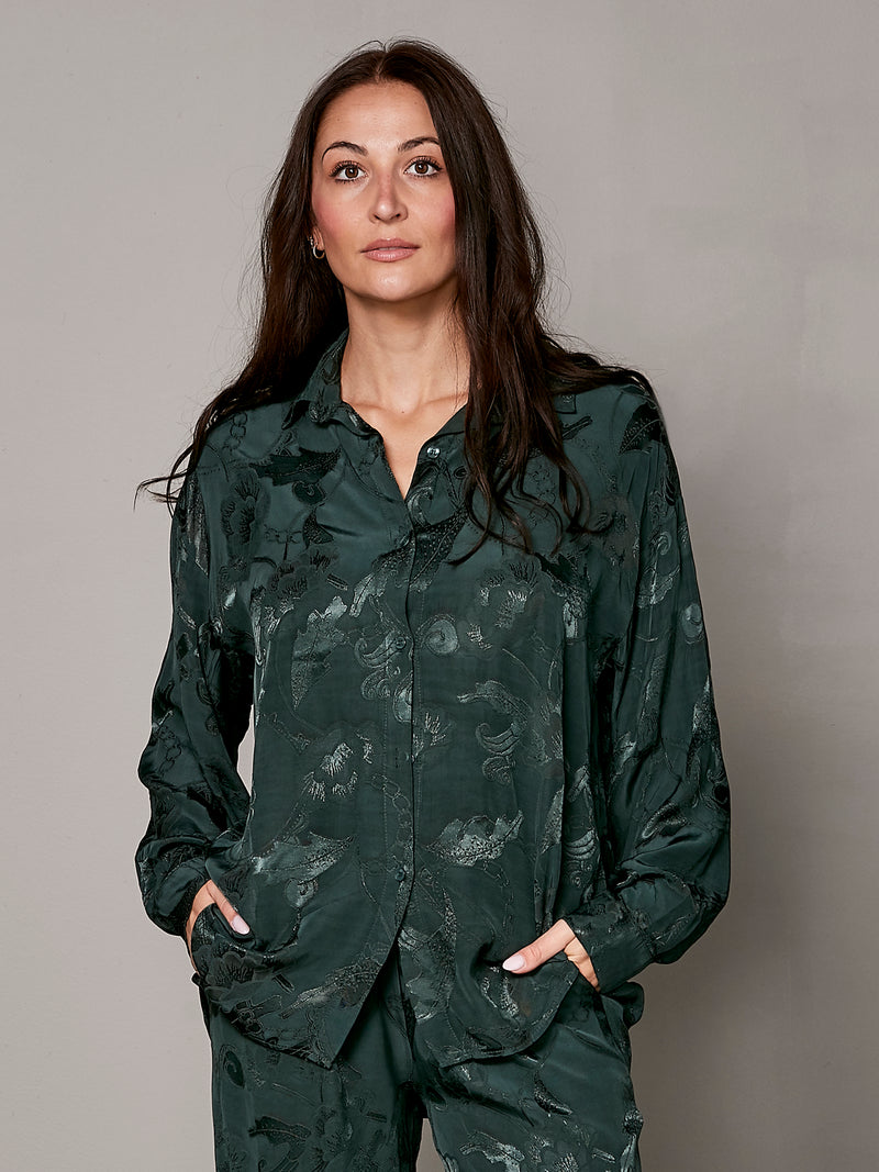 NÜ VAVA shirt Overhemden 358 Green Absolute