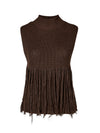 NÜ VIRNA gebreide vest Vesten 224 Dark Brown