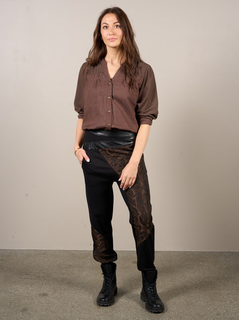 NÜ VESTA broek Broeken 224 Dark Brown