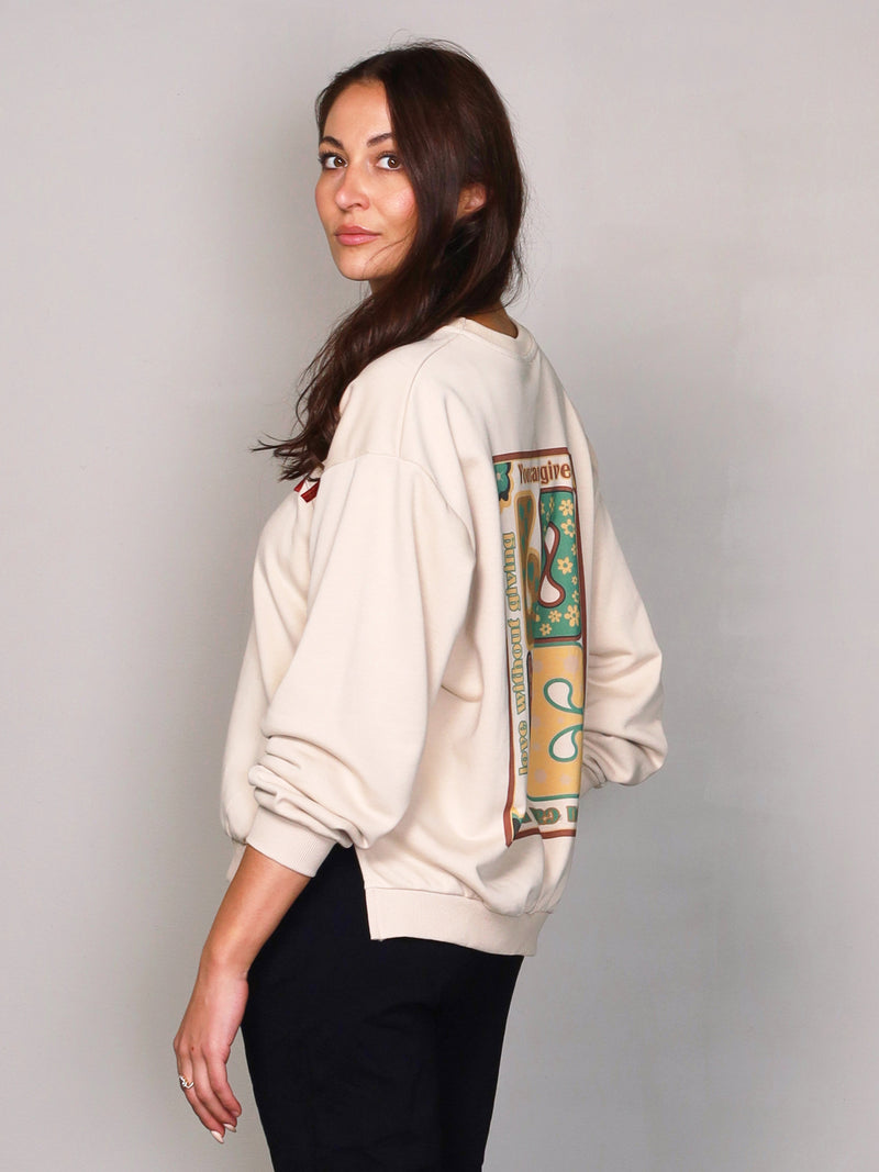 NÜ Vivienne blouse Sweat shirt 127 Beige