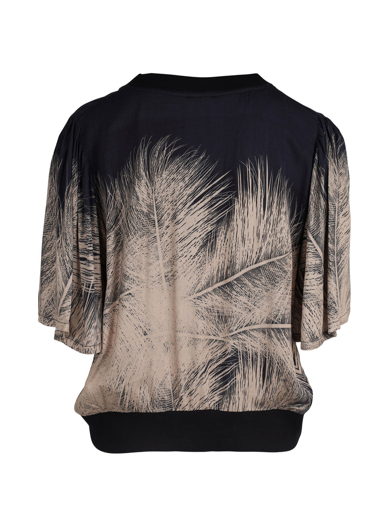 NÜ XANIA blouse Blouses Zwart mix