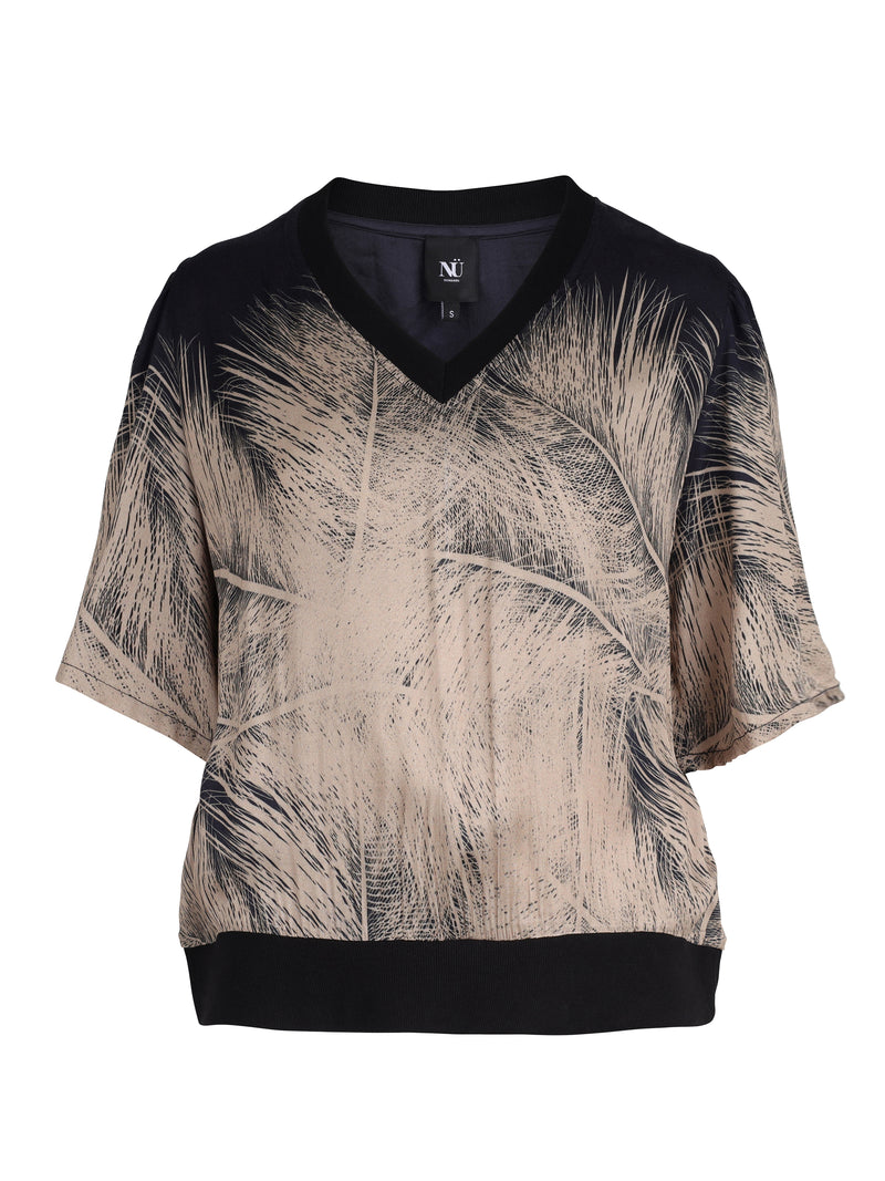 NÜ XANIA blouse Blouses Zwart mix