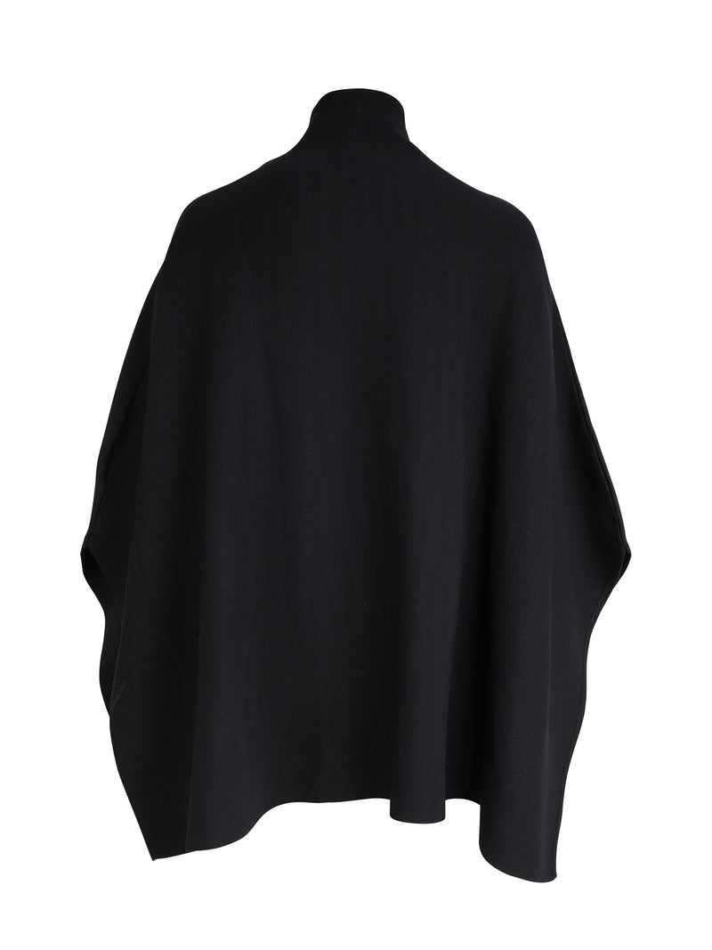 NÜ XIAO poncho Ponchos Zwart