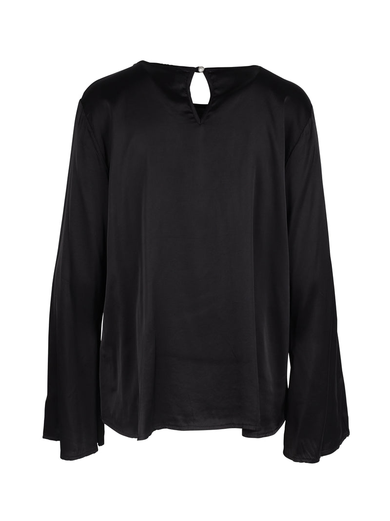 NÜ XIA blouse Blouses Zwart