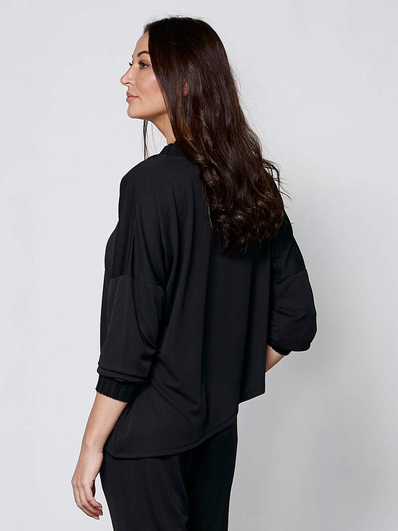 NÜ YADE blouse Blouses Zwart