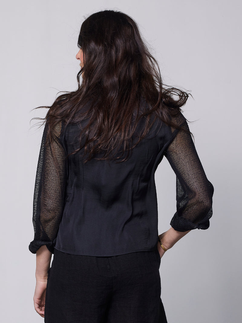 NÜ YALDA shirt Overhemden Zwart