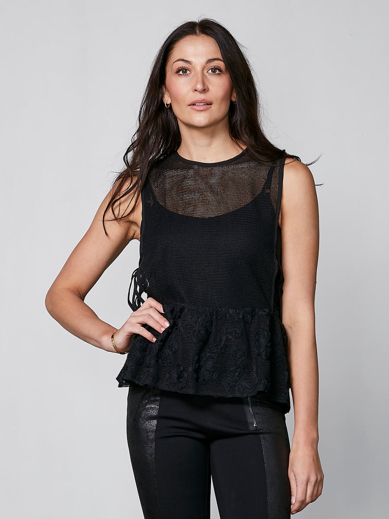 NÜ YALDA top Tops en t-shirts Zwart