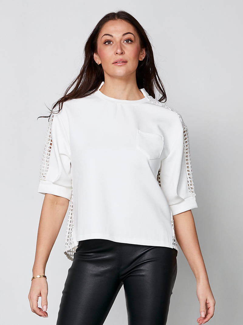 NÜ YARA blouse Tops en t-shirts 110 Creme