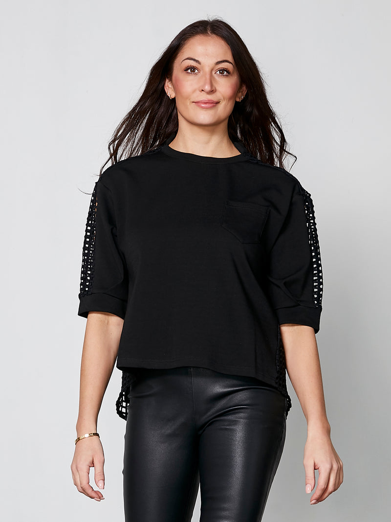 NÜ YARA blouse Tops en t-shirts Zwart