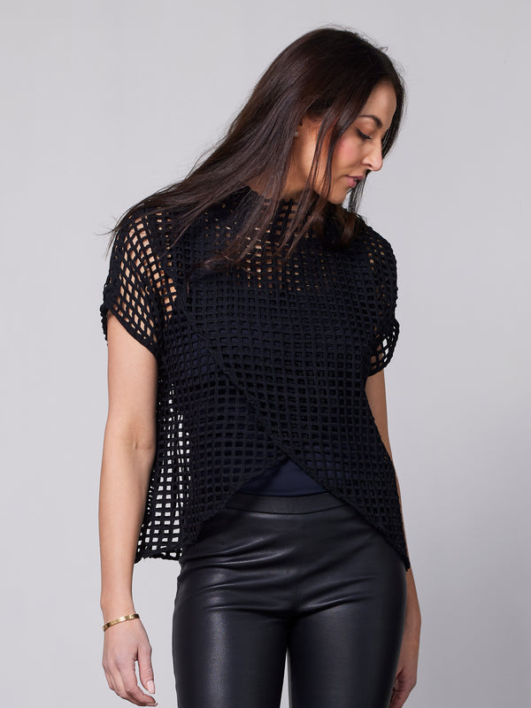 NÜ YARA top Tops en t-shirts Zwart
