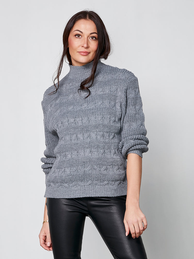 NÜ YASMIN gebreide trui Blouses 901 Grey