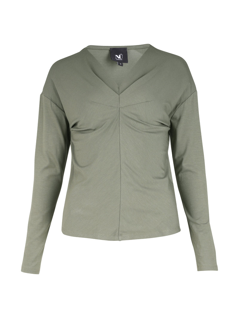 NÜ YASMI longsleeve t-shirt Tops en t-shirts 316 Olive