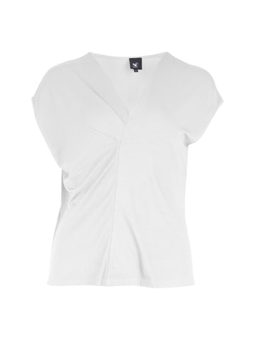 NÜ YASMI v-hals T-shirt Tops en t-shirts 110 Creme