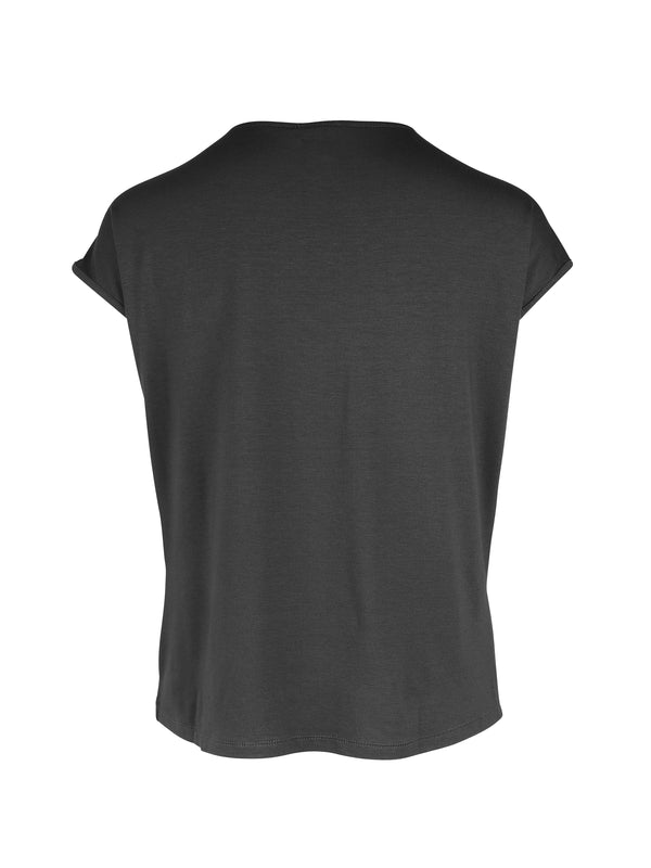 NÜ YASMI v-hals T-shirt Tops en t-shirts Zwart