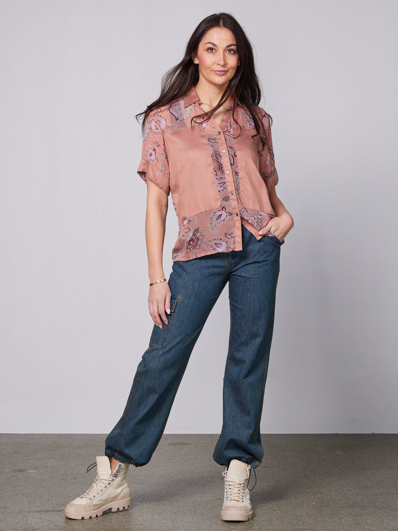 NÜ YDUN shirt Overhemden 646 Peach Puff mix