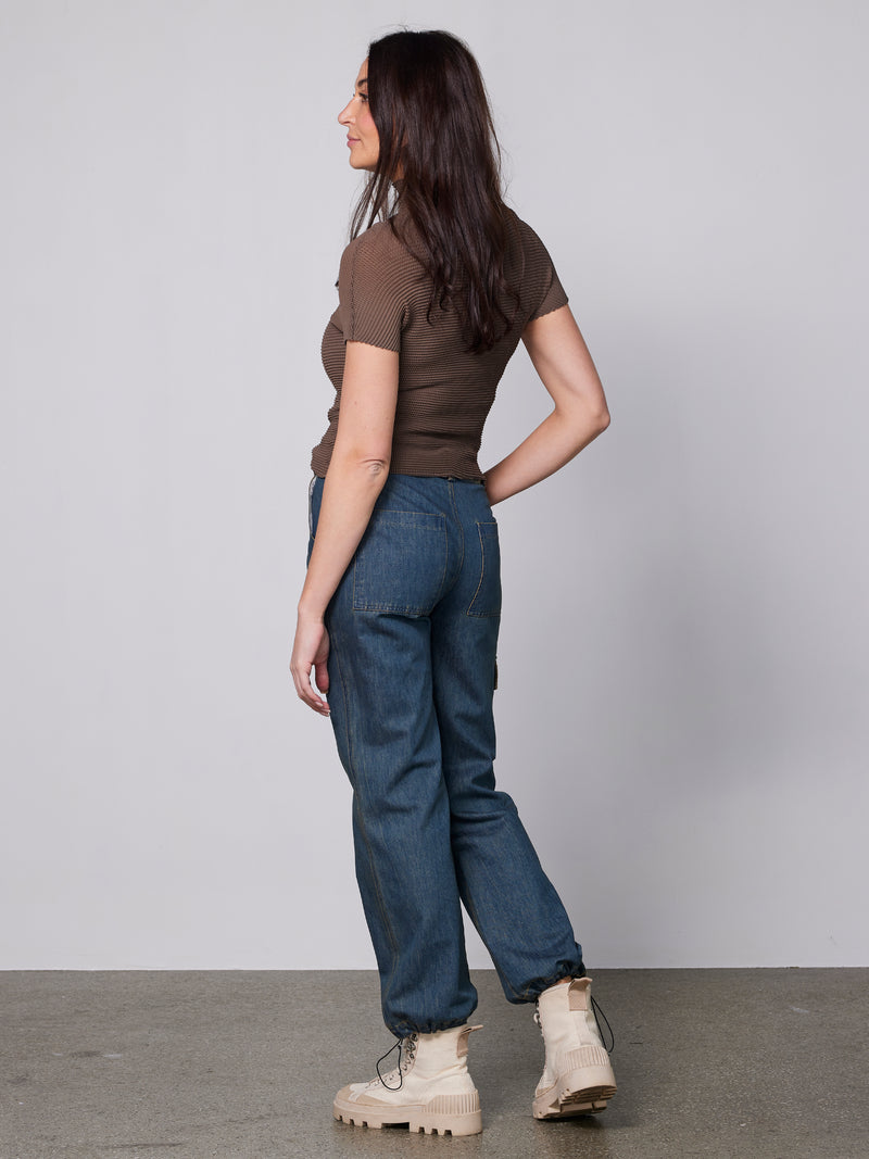 NÜ YENNY broek Broeken 481 Denim blue