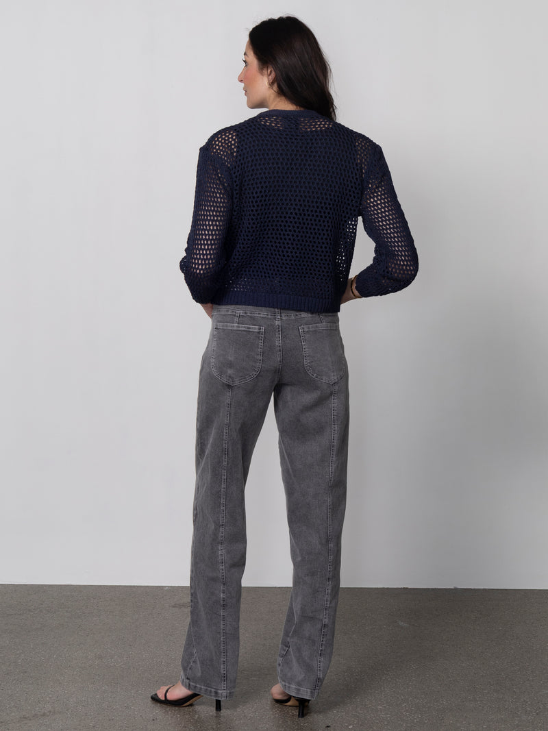 NÜ YUNA broek Trousers 901 Grey mix