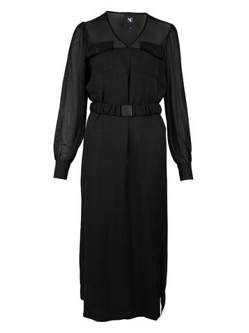 NÜ YVE jurk Jurken Zwart