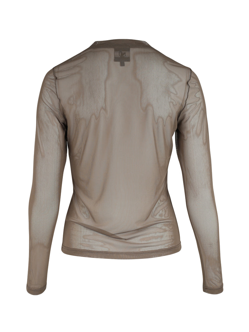 NÜ YVE top Tops en t-shirts 230 Mud