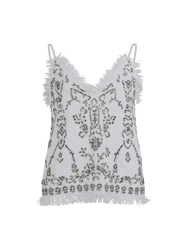 NÜ ZANIA top Tops en t-shirts 110 Creme