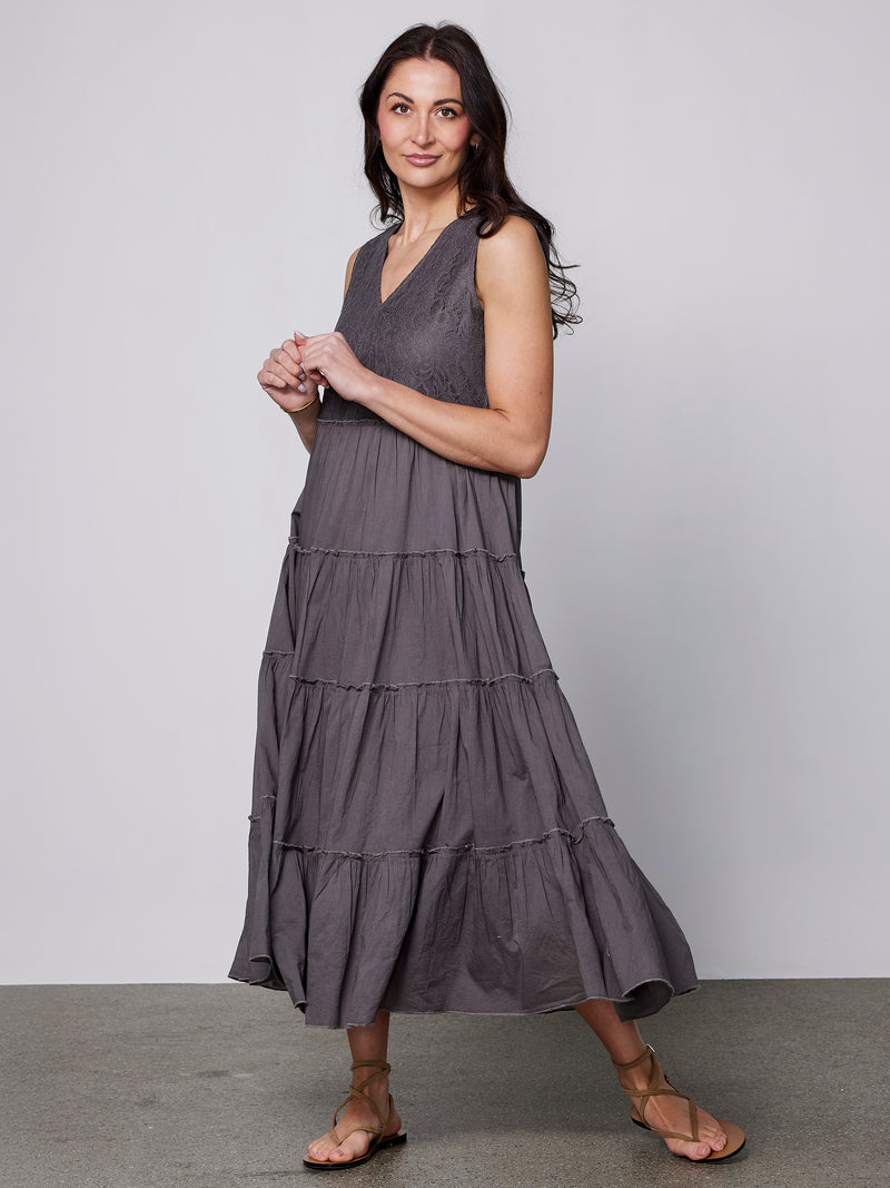 NÜ ZELMA jurk Jurken 987 dark grey