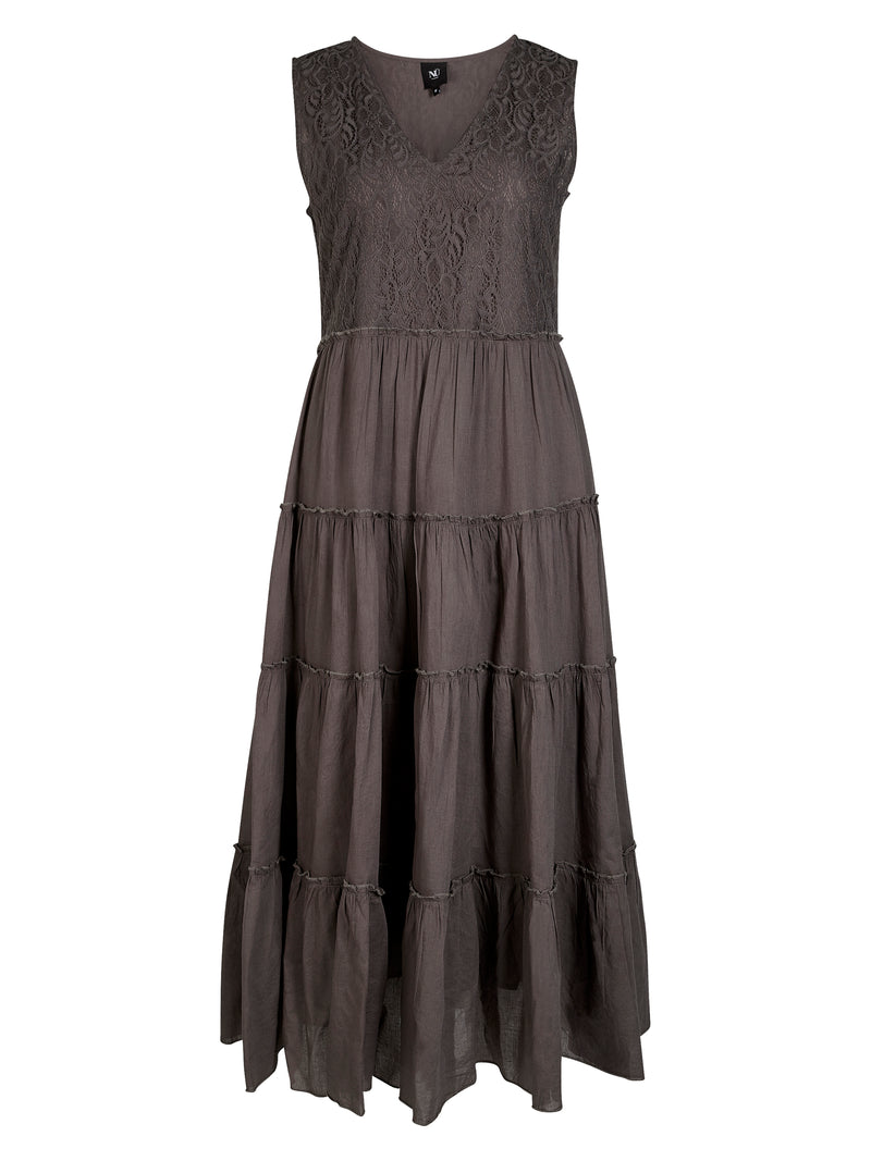 NÜ ZELMA jurk Jurken 987 dark grey