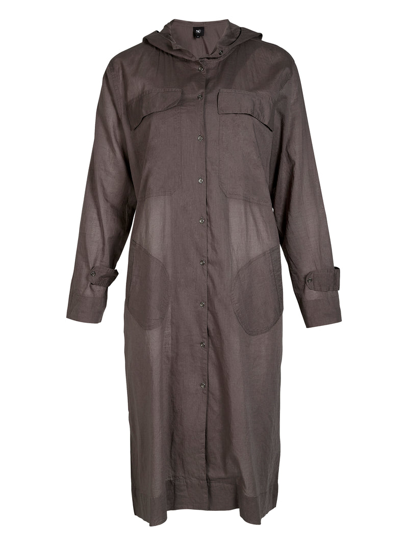 NÜ ZELMA lang shirt Overhemden 987 dark grey