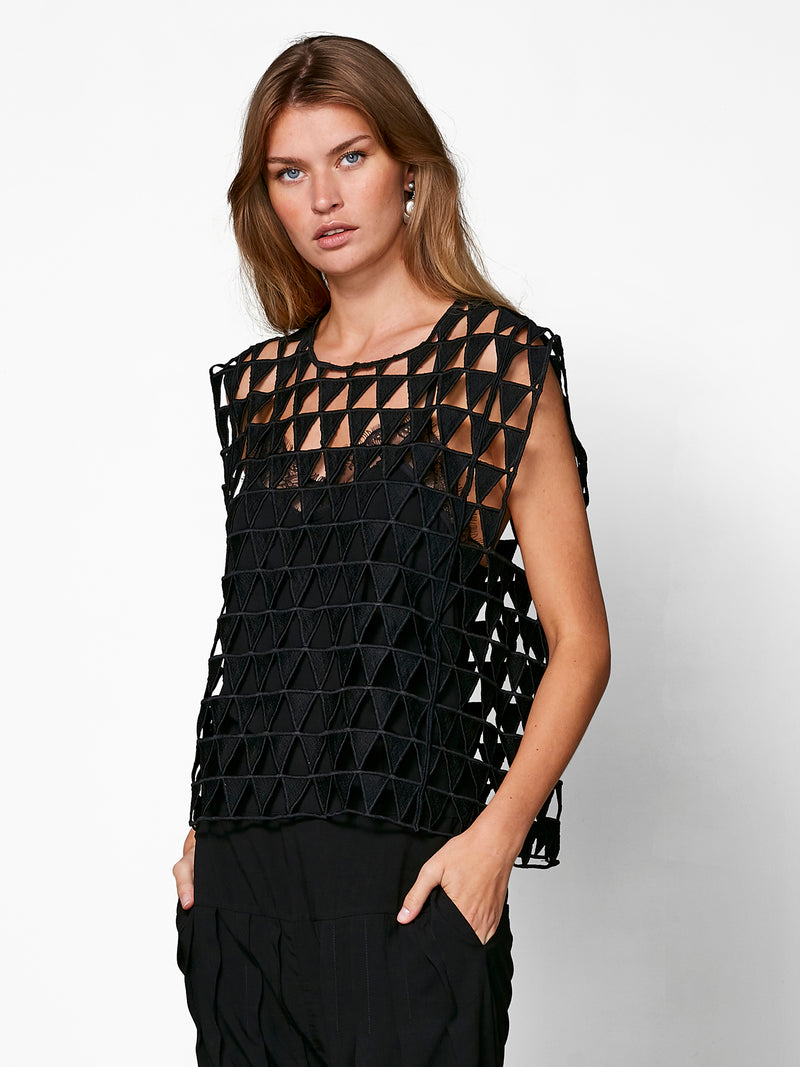 NÜ ZENA top Tops en t-shirts Zwart