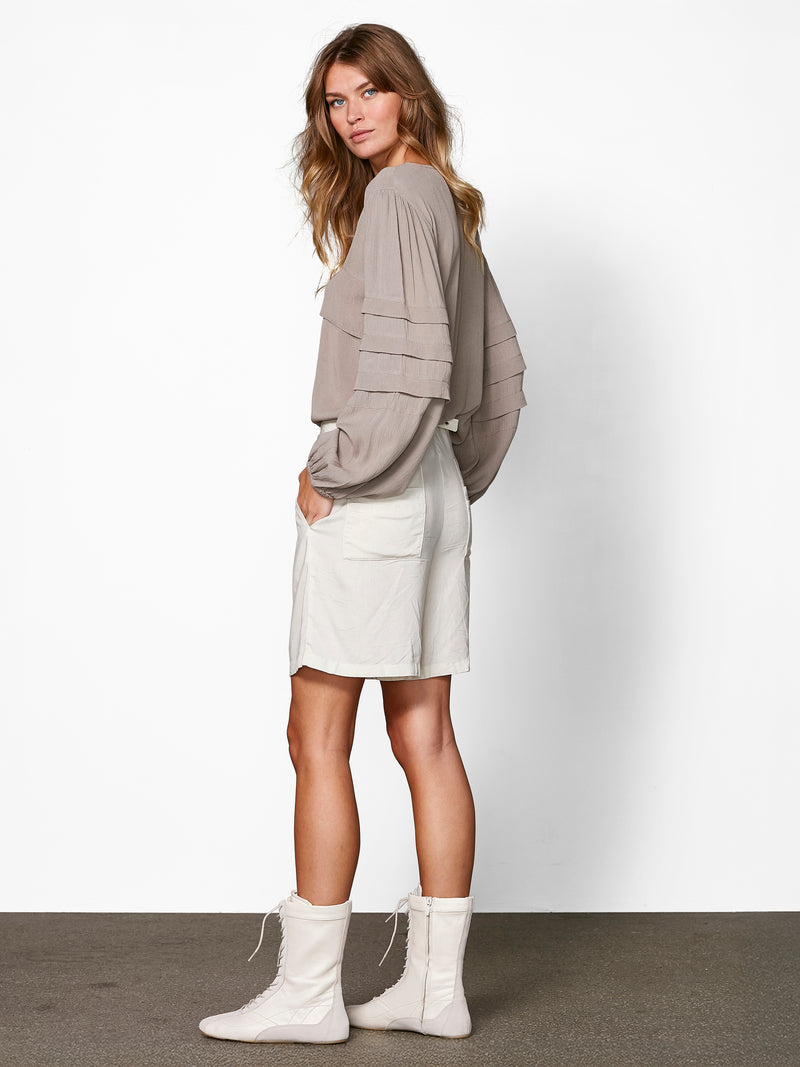 NÜ ZURI shirt Overhemden 130 sand