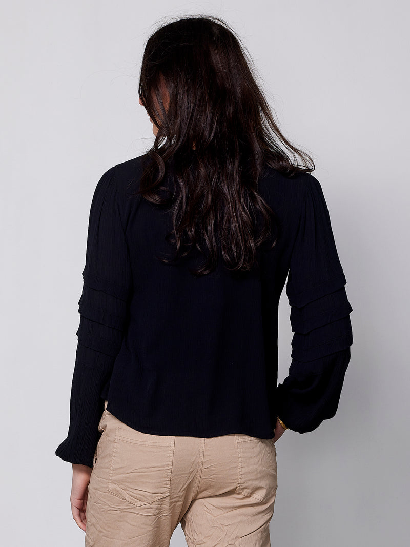 NÜ ZURI shirt Overhemden Zwart