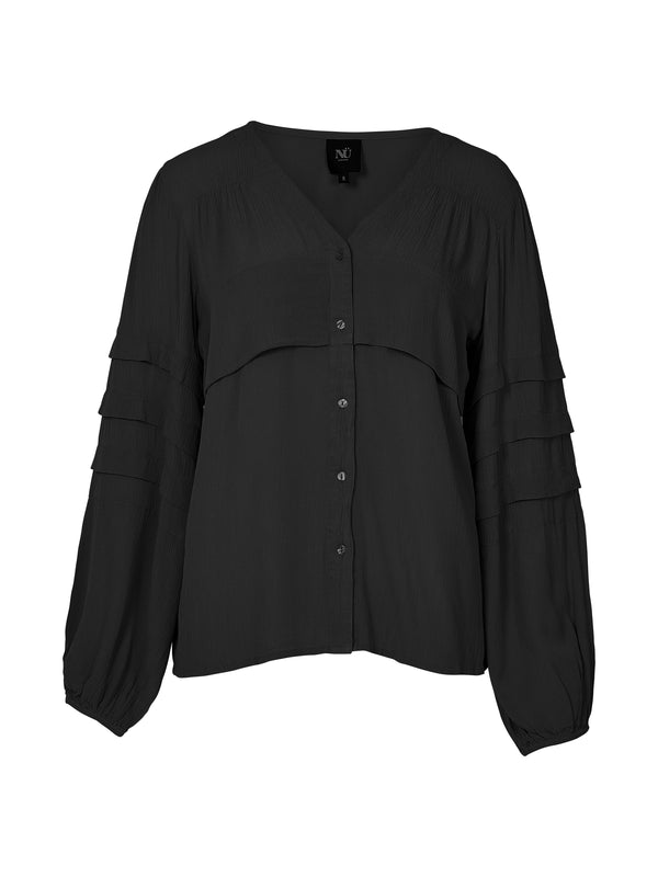 NÜ ZURI shirt Overhemden Zwart